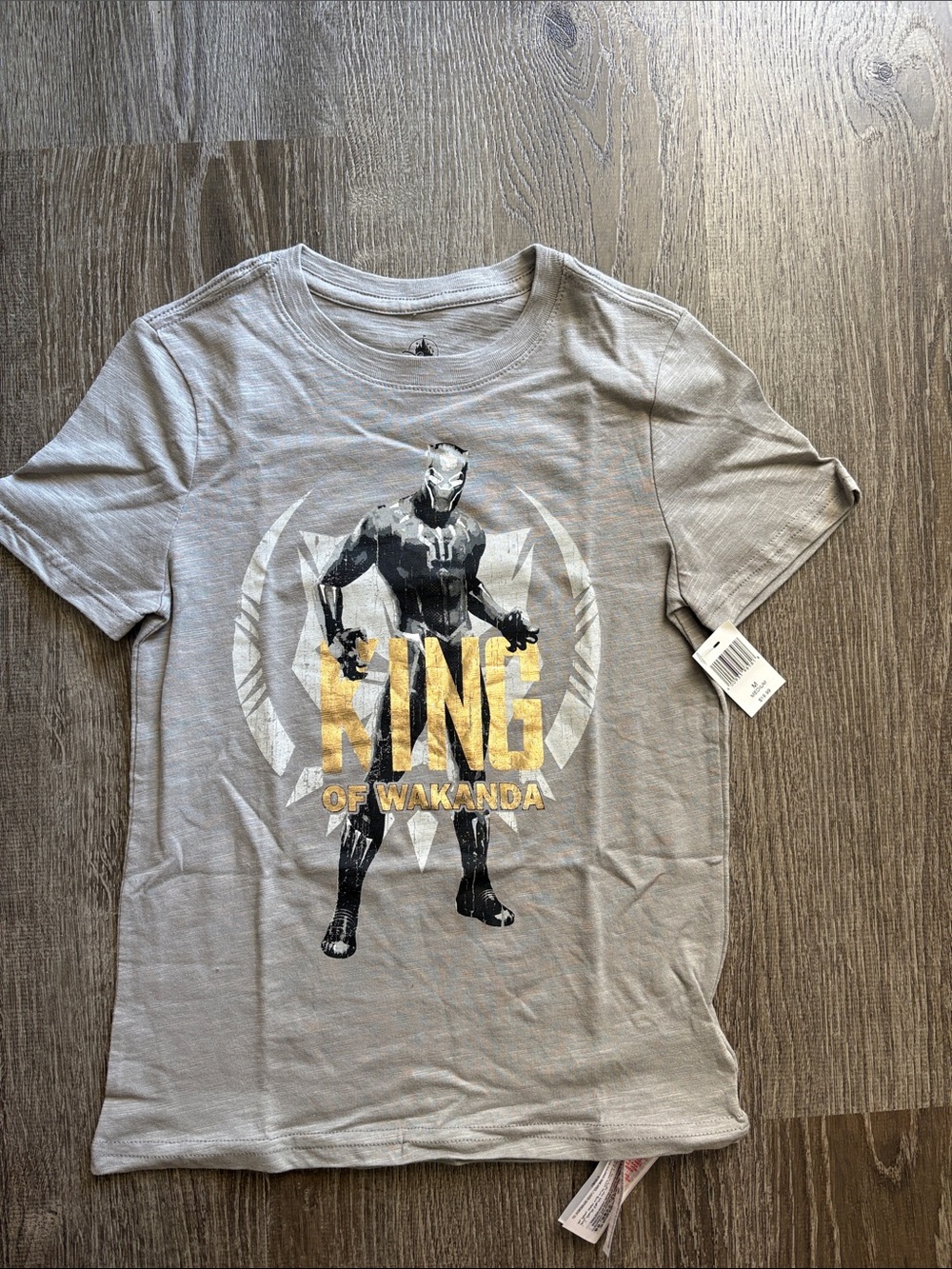 Disneyland Black Panther 'King of Wakanda' Gray Graphic Tee